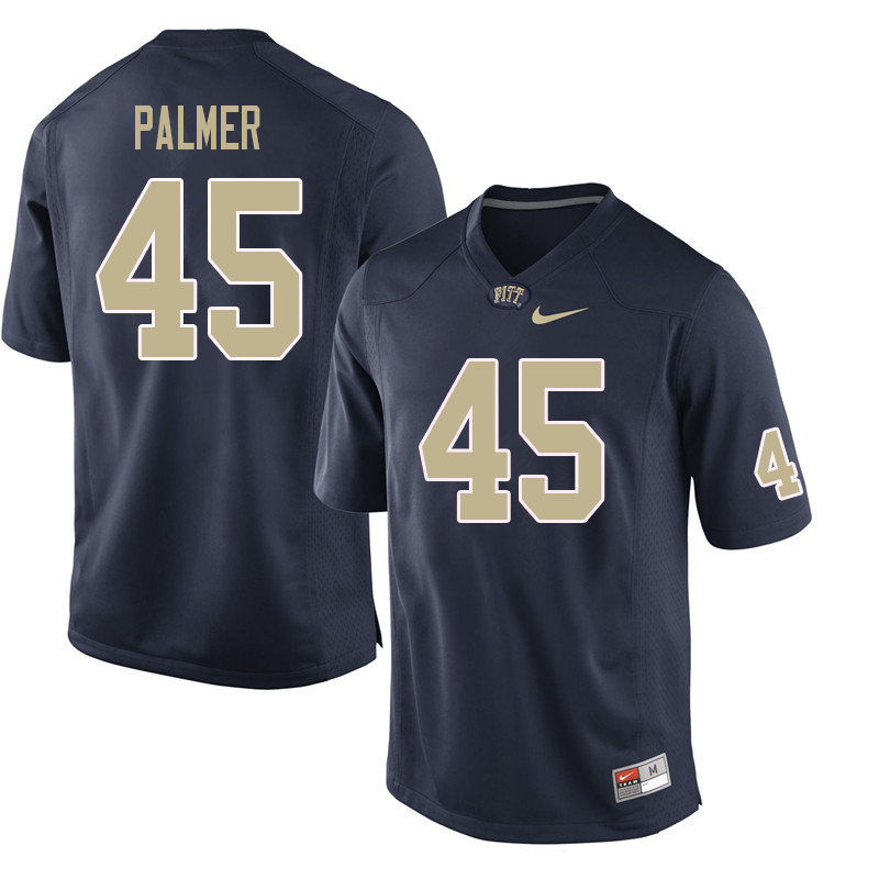 Men #45 Noah Palmer Pittsburgh Panthers College Football Jerseys Sale-Navy